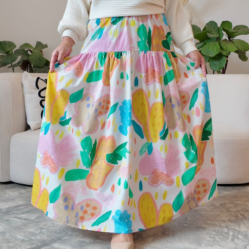 November's Spring Blooms Skirt in Butterfly